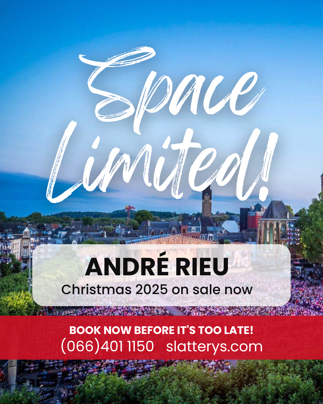 Seaweed Digital Social Media Campaign – Slatterys Travel André Rieu 2025