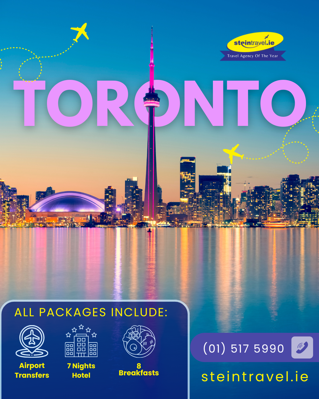 Seaweed Digital Social Media Design – Stein Travel Toronto Package
